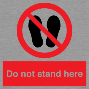 Do not stand here